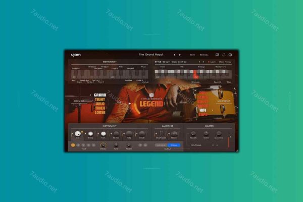 70年代虚拟鼓手音源 UJAM Virtual Drummer Legend v2.5.0 WIN&MAC-7audio