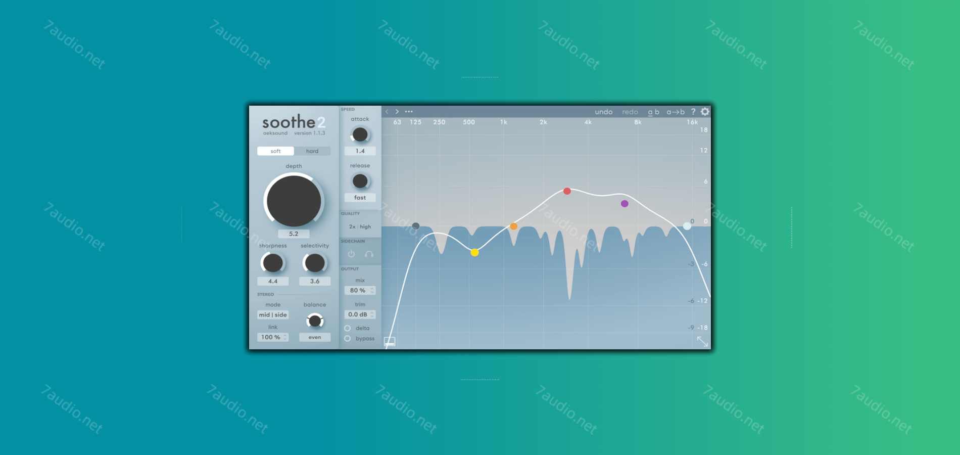 动态共振抑制器 Oeksound Soothe2 Spiff 插件套装 WIN-7audio
