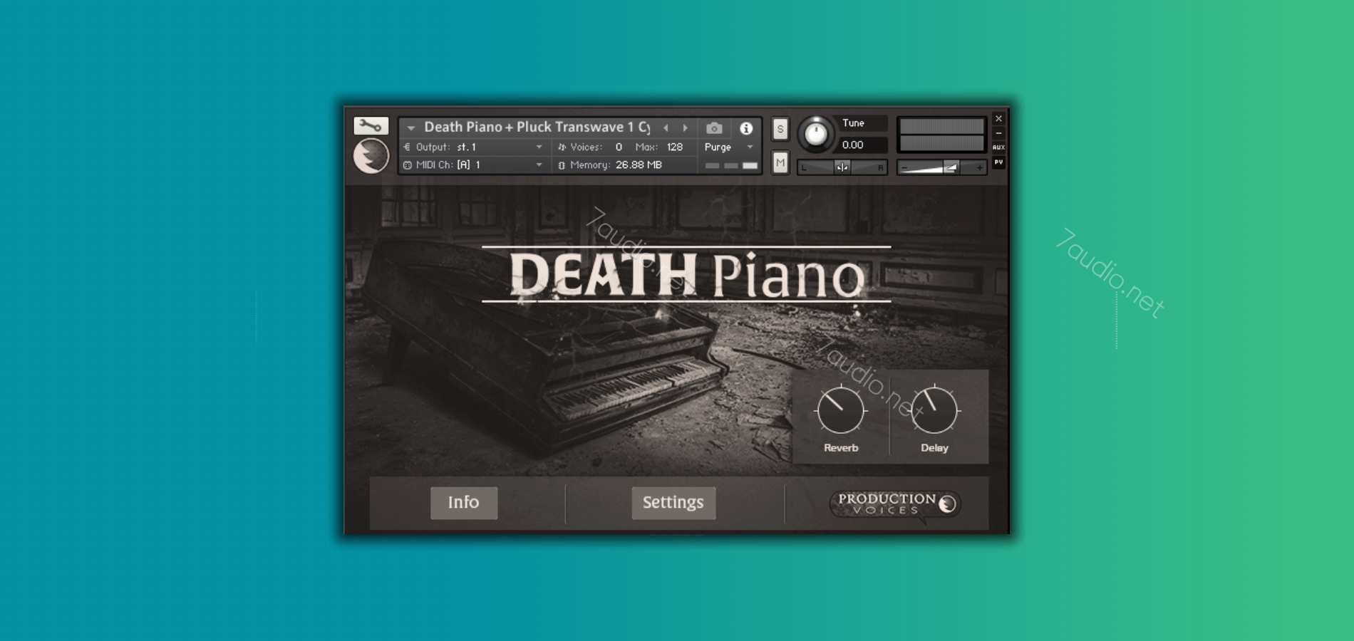 施坦威D恐怖氛围钢琴音源 Production Voices Death Piano Kontakt-7audio