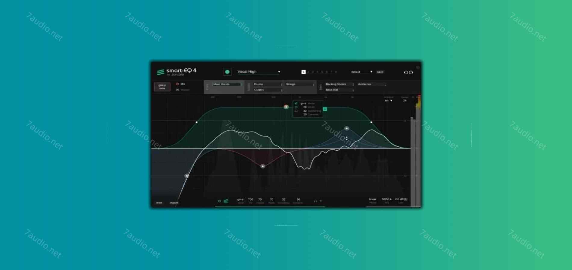 智能均衡效果插件 Sonible SmartEQ4 v1.1.0 MORiA MacOS-7audio
