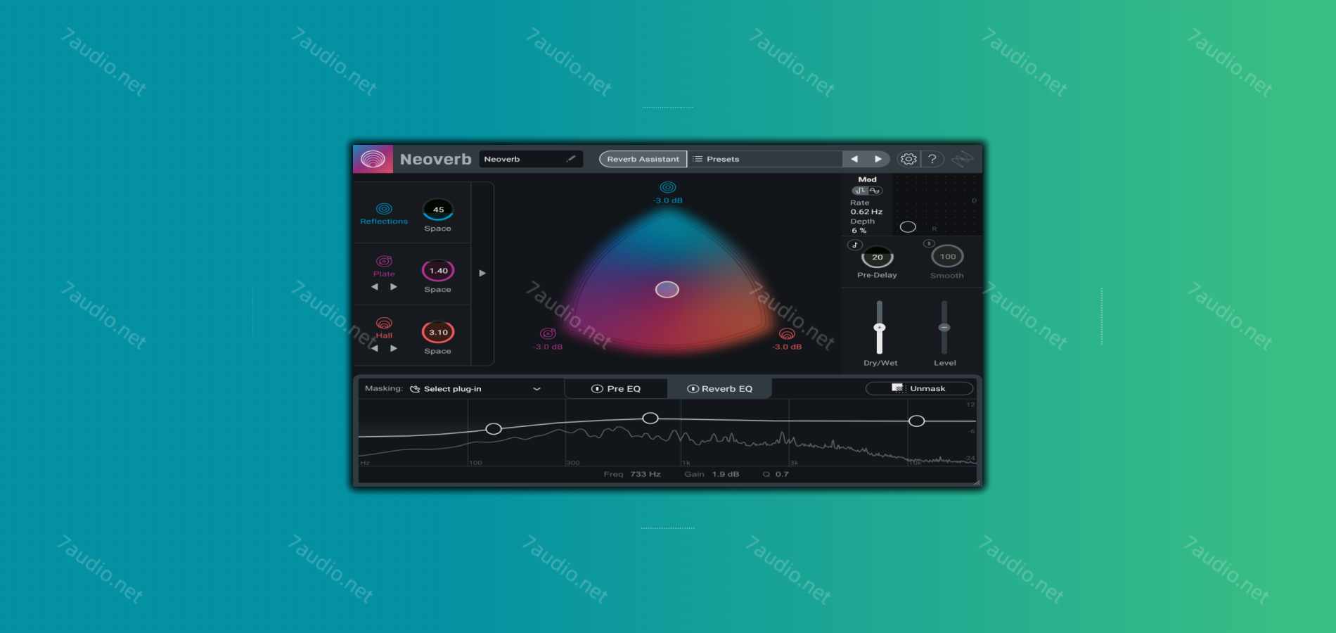 智能混响插件 iZotope Neoverb Pro v1.4.0 VR WIN-7audio