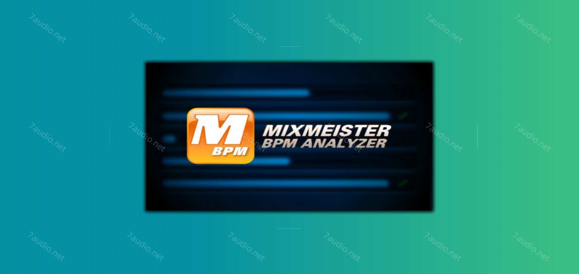 歌曲批量检测BPM工具 MixMeister BPM Analyzer WIN-7audio
