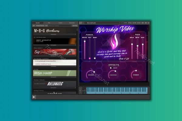 氛围钢琴音源 Ed Araújo Worship Vibes Kontakt-7audio
