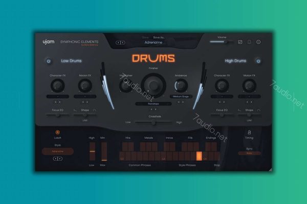 汉斯季默电影鼓音源 uJAM Symphonic Elements DRUMS 1.2.0 WIN/MAC-7audio