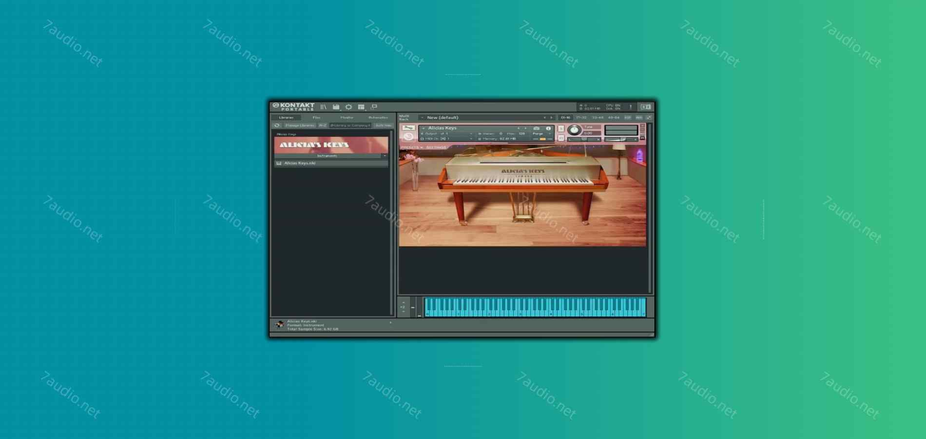 爱丽丝钢琴音源 NI Alicia’s Keys KONTAKT-7audio