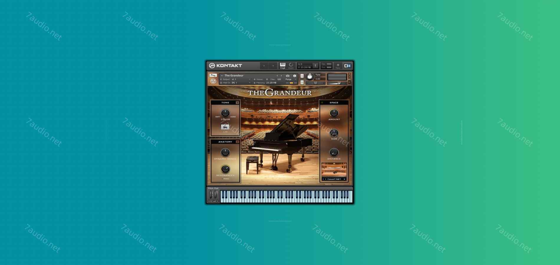 现代三角钢琴音源 The Grandeur v1.2.0 Kontakt-7audio