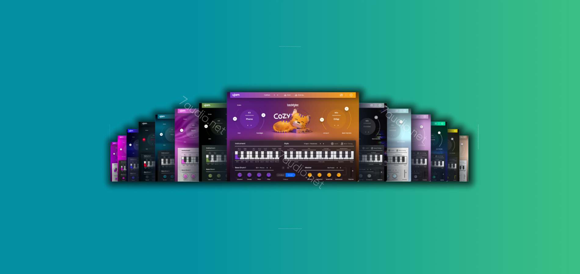 电子节奏音源合集 uJAM Beatmaker Bundle 2024.9 WIN&MAC-7audio