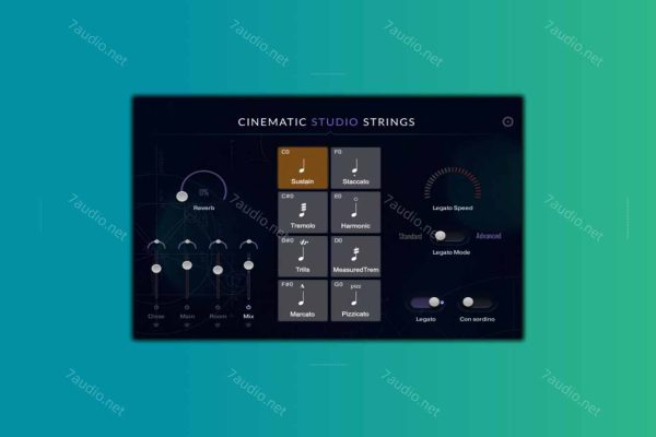 电影工作室弦乐音源简化版 Cinematic Studio Strings v1.7.1 Mini Kontakt-7audio