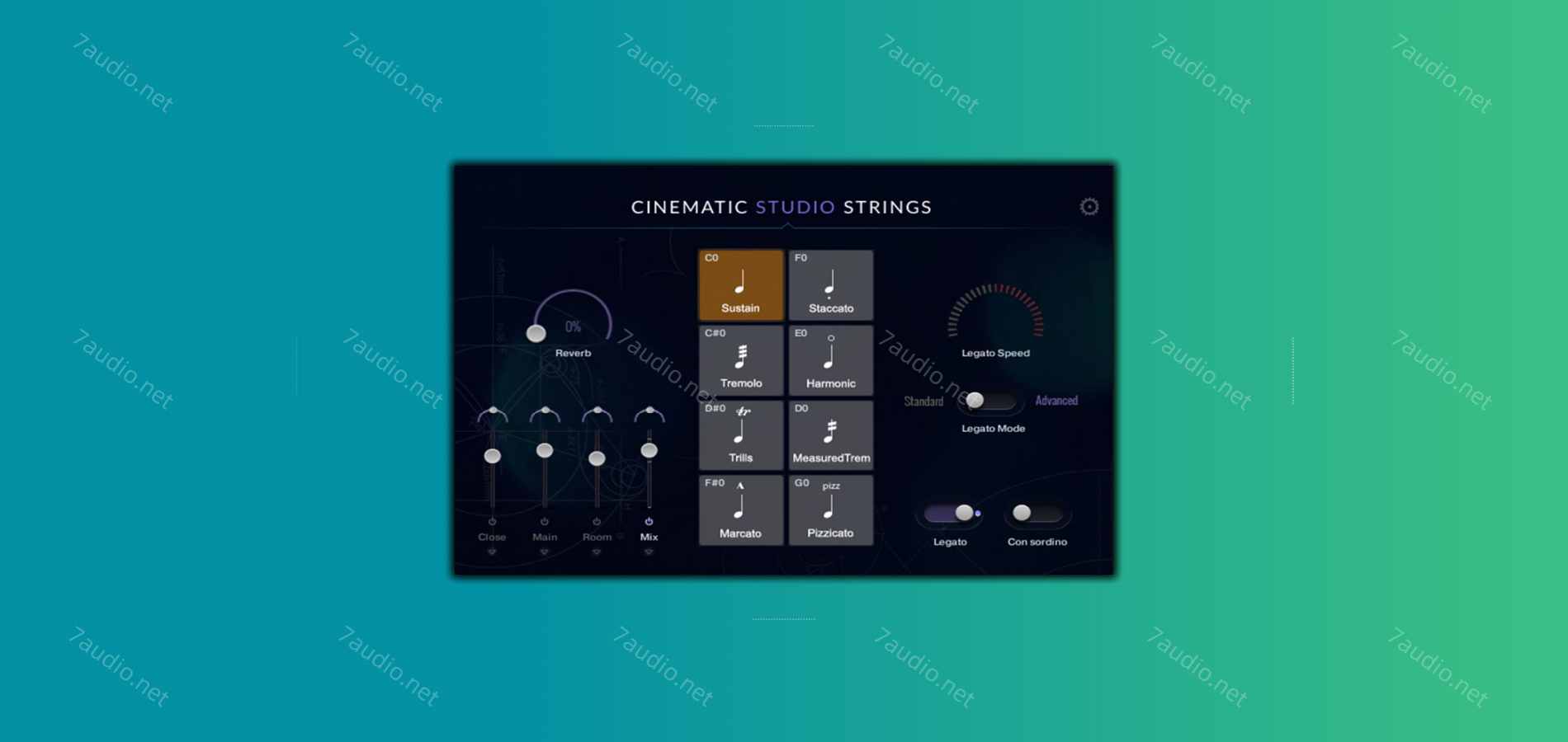 电影工作室弦乐音源简化版 Cinematic Studio Strings v1.7.1 Mini Kontakt-7audio