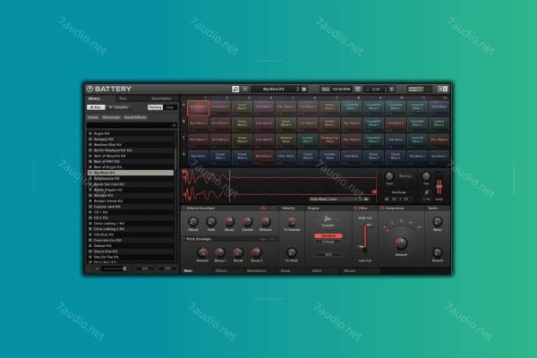 电池鼓采样器音源 NI Battery 4.3.0/4.2.0 WIN&MAC-7audio