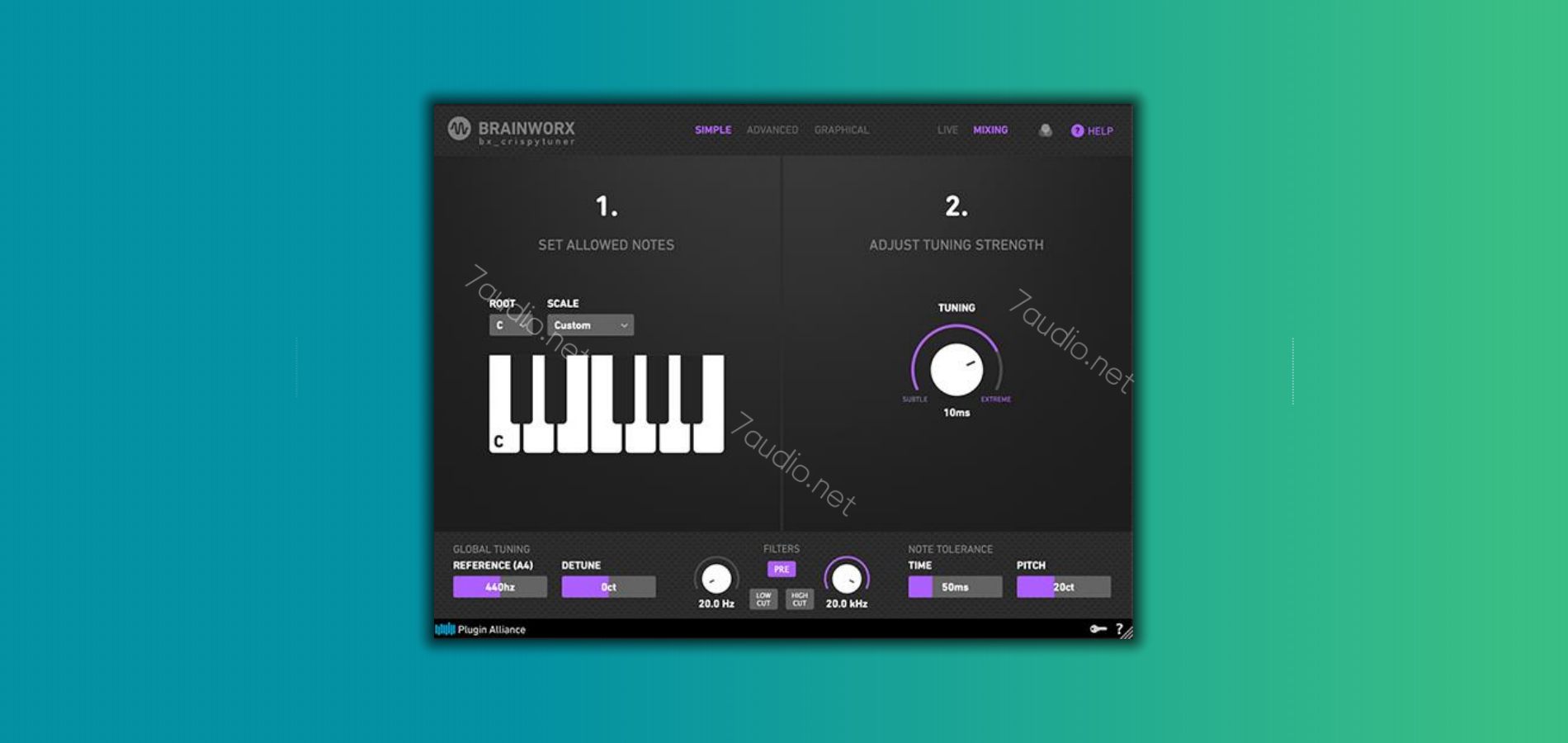 电音修音插件 Plugin Alliance Bx_Crispytuner v1.1.0 WIN-7audio