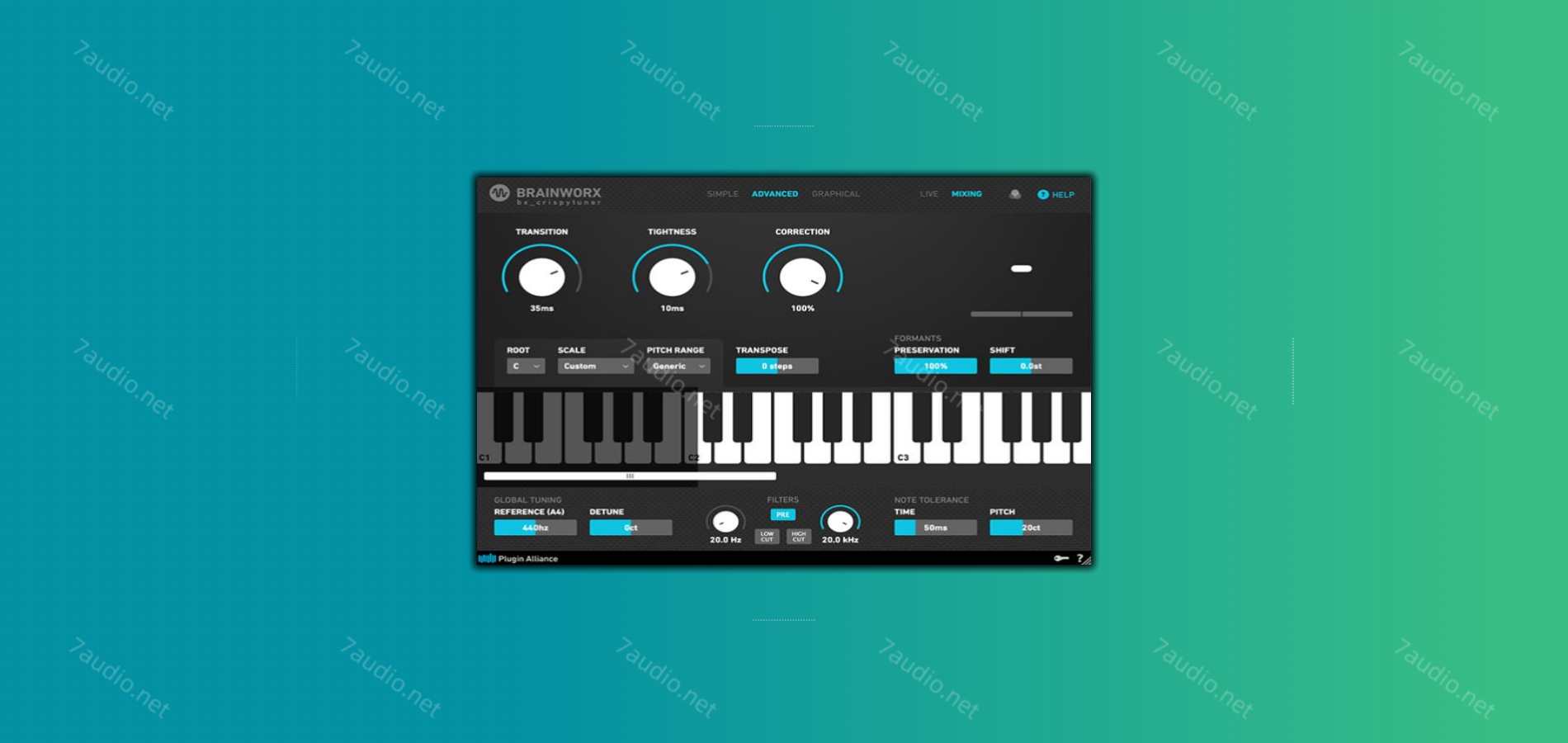 电音修音插件 Plugin Alliance Bx_Crispytuner v1.1.0 WIN-7audio