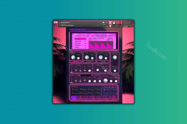 磁带模拟合成器音色 Kael Alden Vibe Rewind Kontakt-7audio