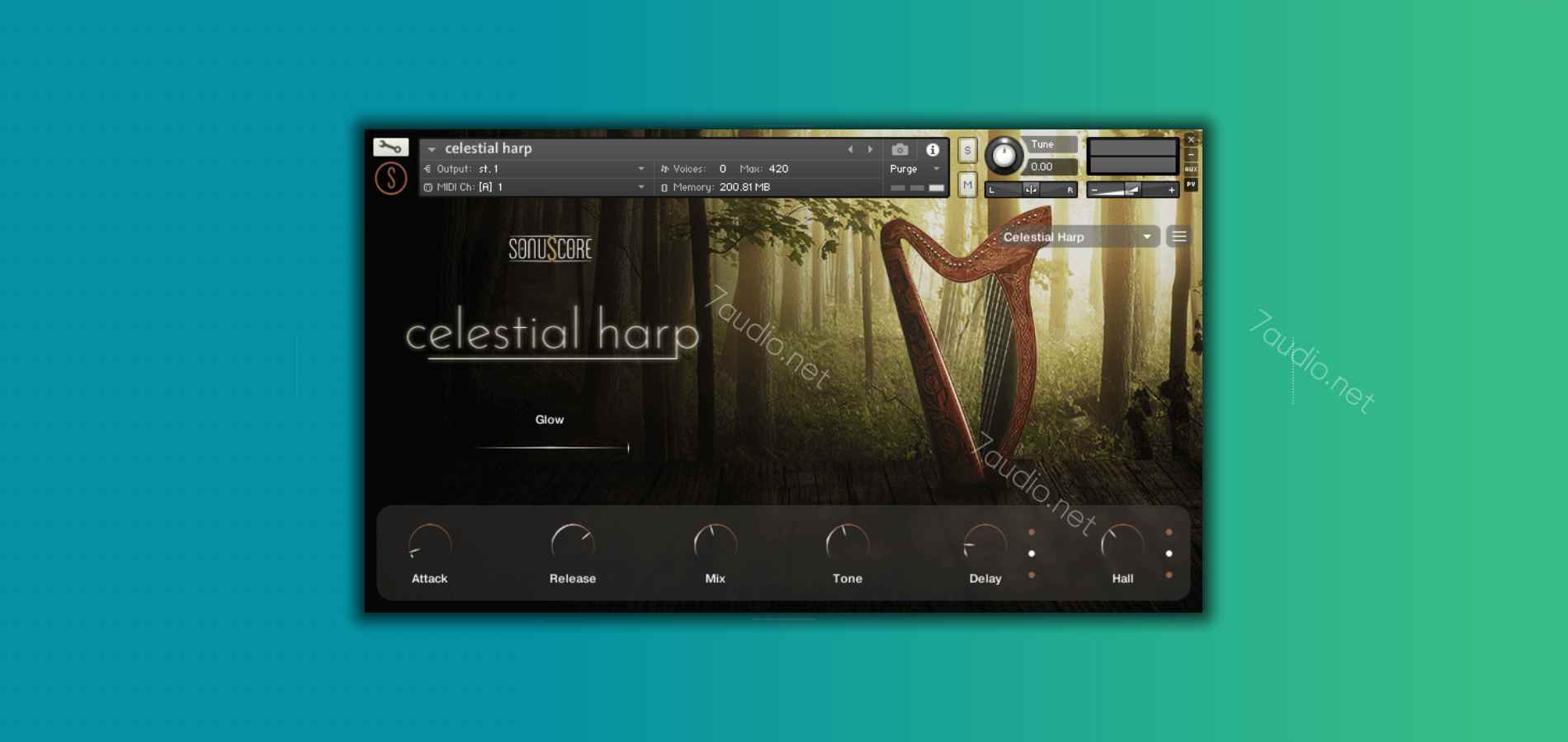 竖琴音源 Sonuscore Celestial Harp Kontakt-7audio