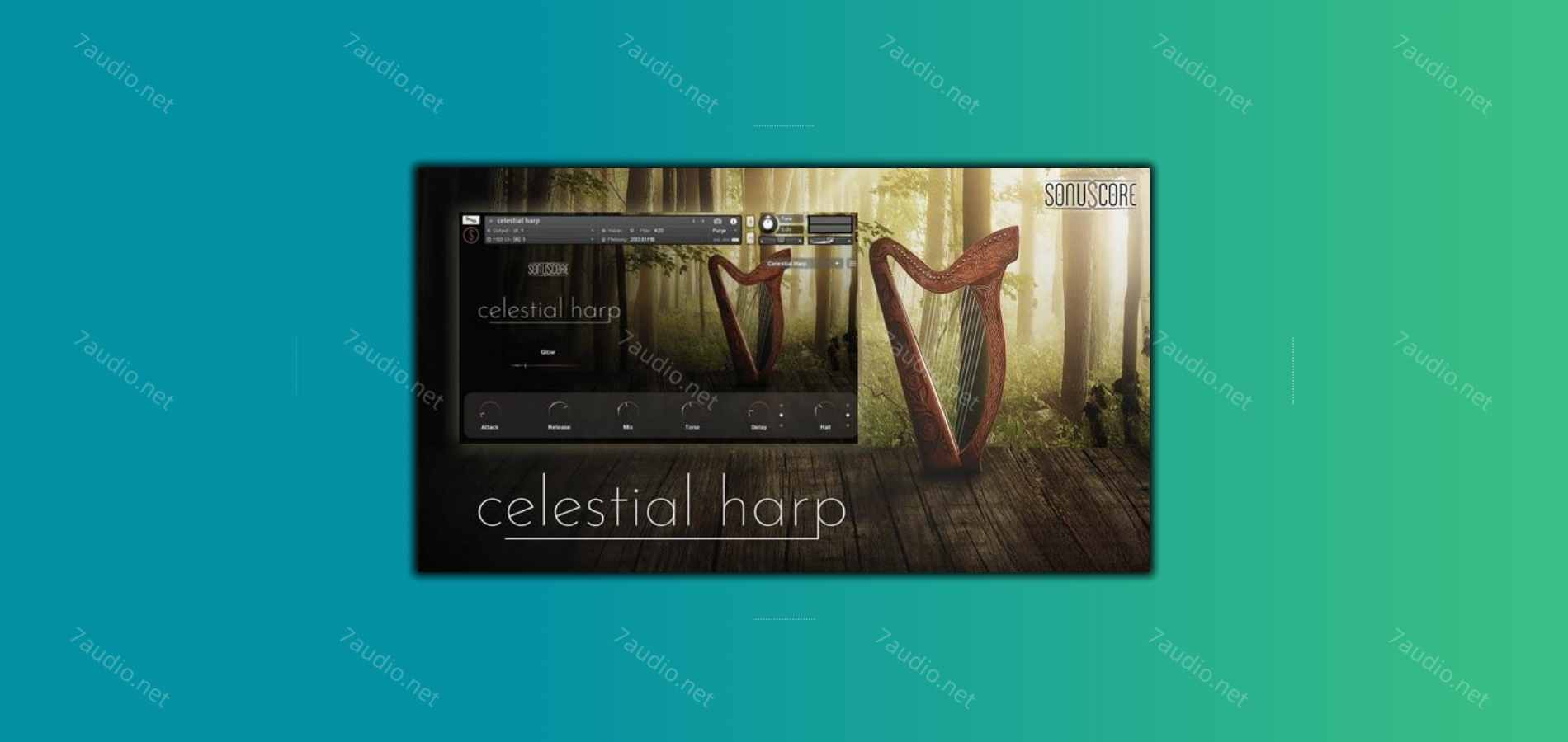 竖琴音源 Sonuscore Celestial Harp Kontakt-7audio