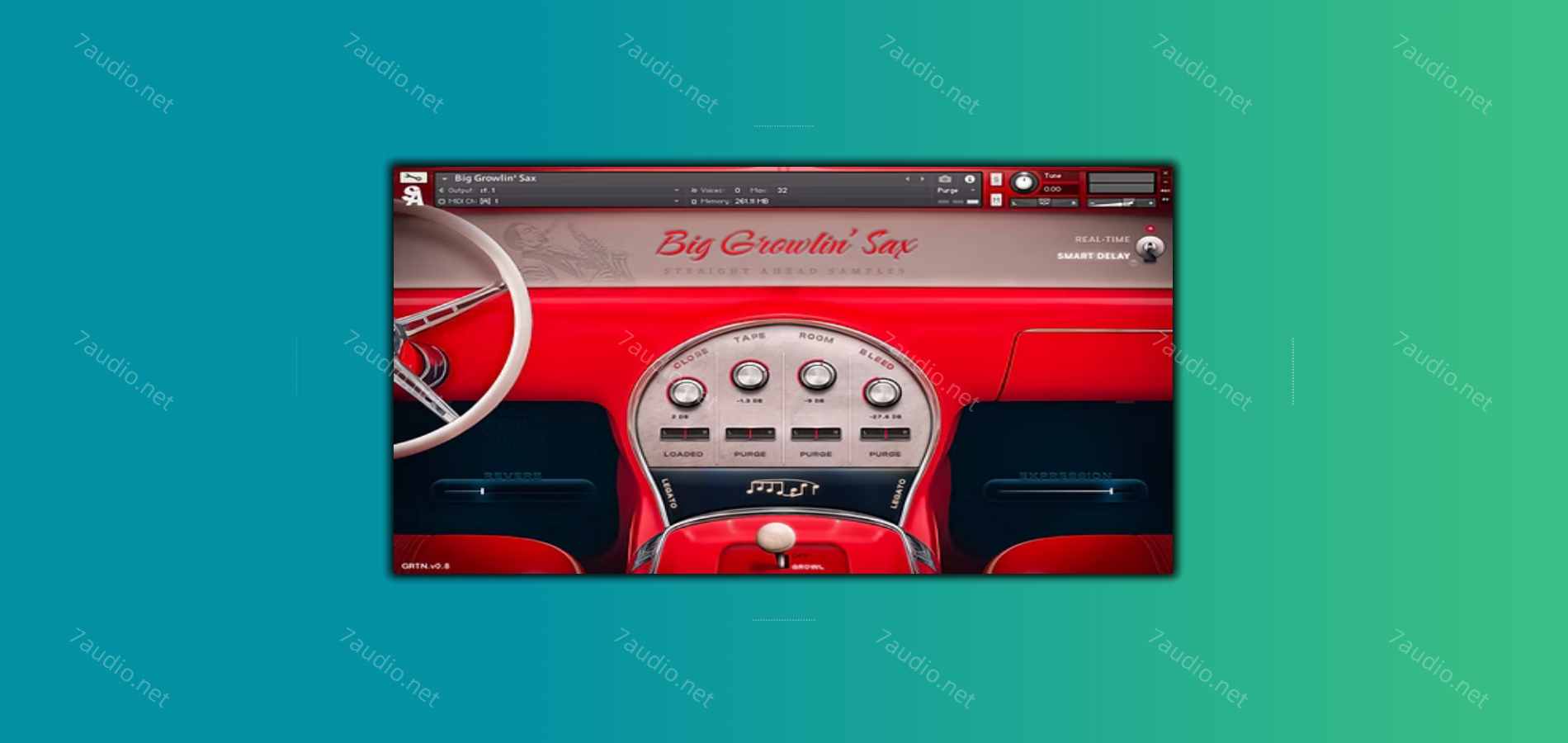 萨克斯音源 Straight Ahead Samples Big Growlin Sax v1.1 Kontakt-7audio