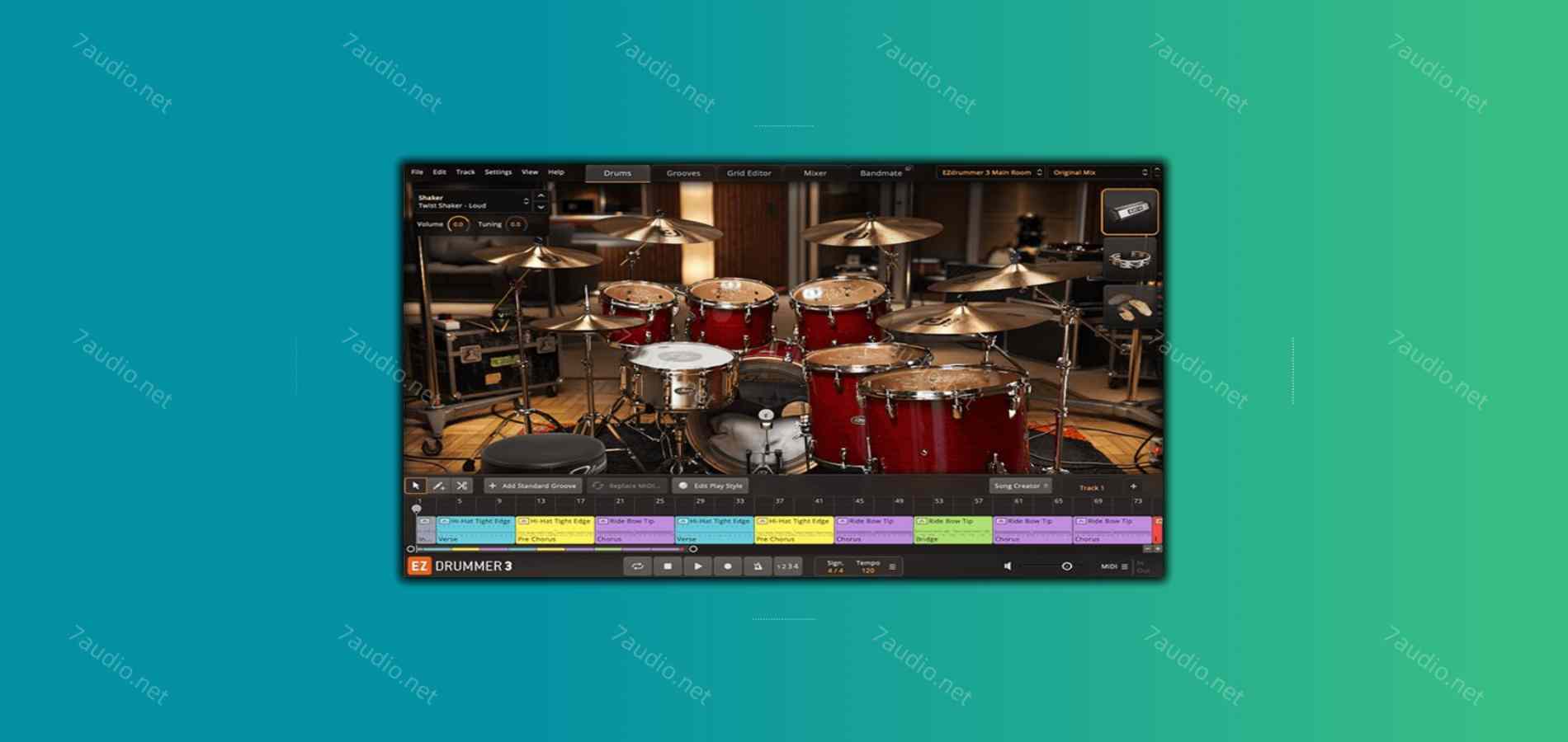 虚拟鼓手音源主程序 Toontrack EZdrummer v3.1.0 CE Update WIN&MAC-7audio
