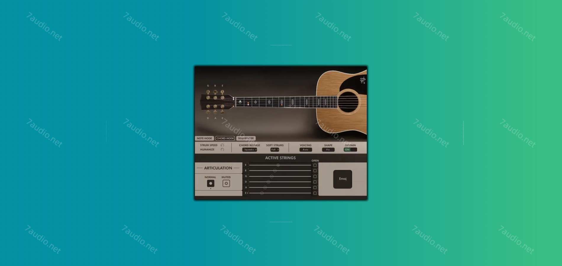 钢弦吉他音源 Spitfire Audio MG Soft Acoustic Guitar Kontakt-7audio