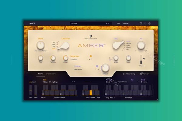 钢弦吉他音源 UJAM Virtual Guitarist Amber 2 v2.3.0 Fixed WiN-MAC-7audio