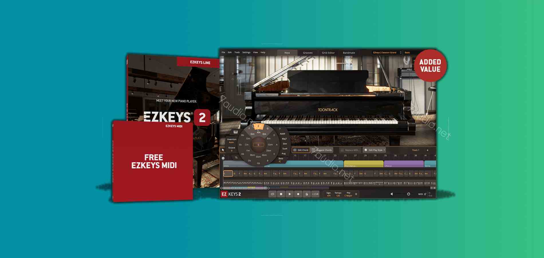 钢琴音源 Toontrack EZkeys 2.0 WIN&MAC-7audio