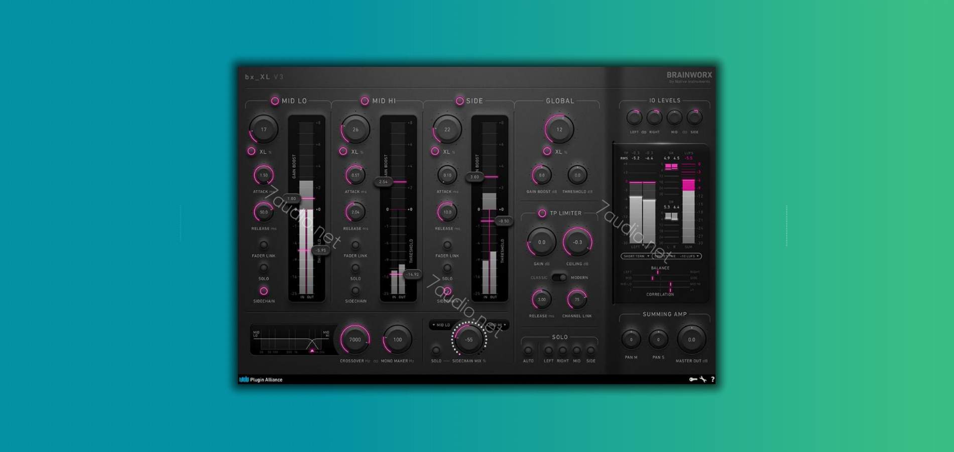 音频响度增强插件 Plugin Alliance Brainworx bx_XL v3 v3.0.0 Win&Mac-7audio