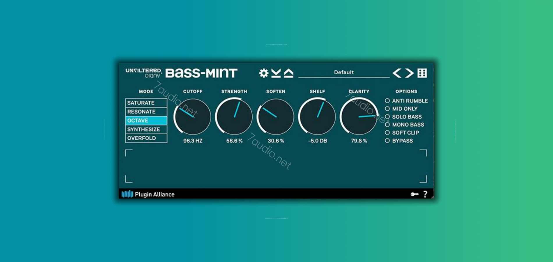 低频增强效果器 Unfiltered Audio Bass Mint v1.1.7 TC WIN-7audio