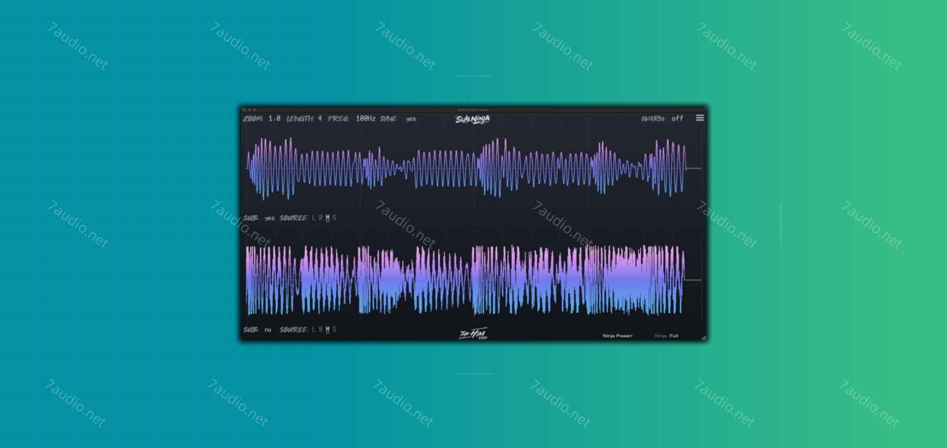 低频贝斯鼓混音插件 The Him DSP Sub Ninja v1.2.0 MOCHA WIN-7audio