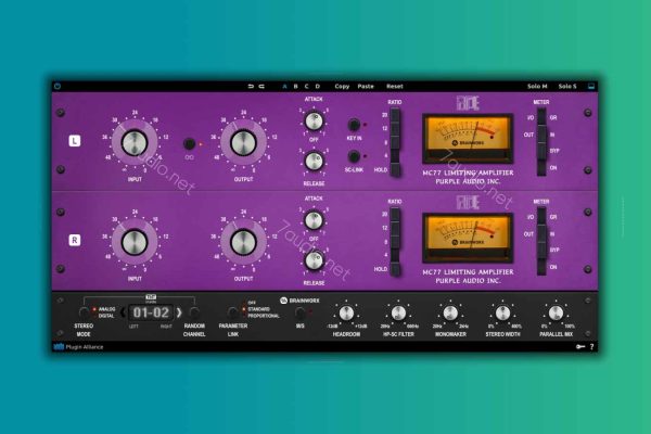 压缩限幅器 Plugin Alliance Brainworx Purple Audio MC77 WIN&MAC-7audio