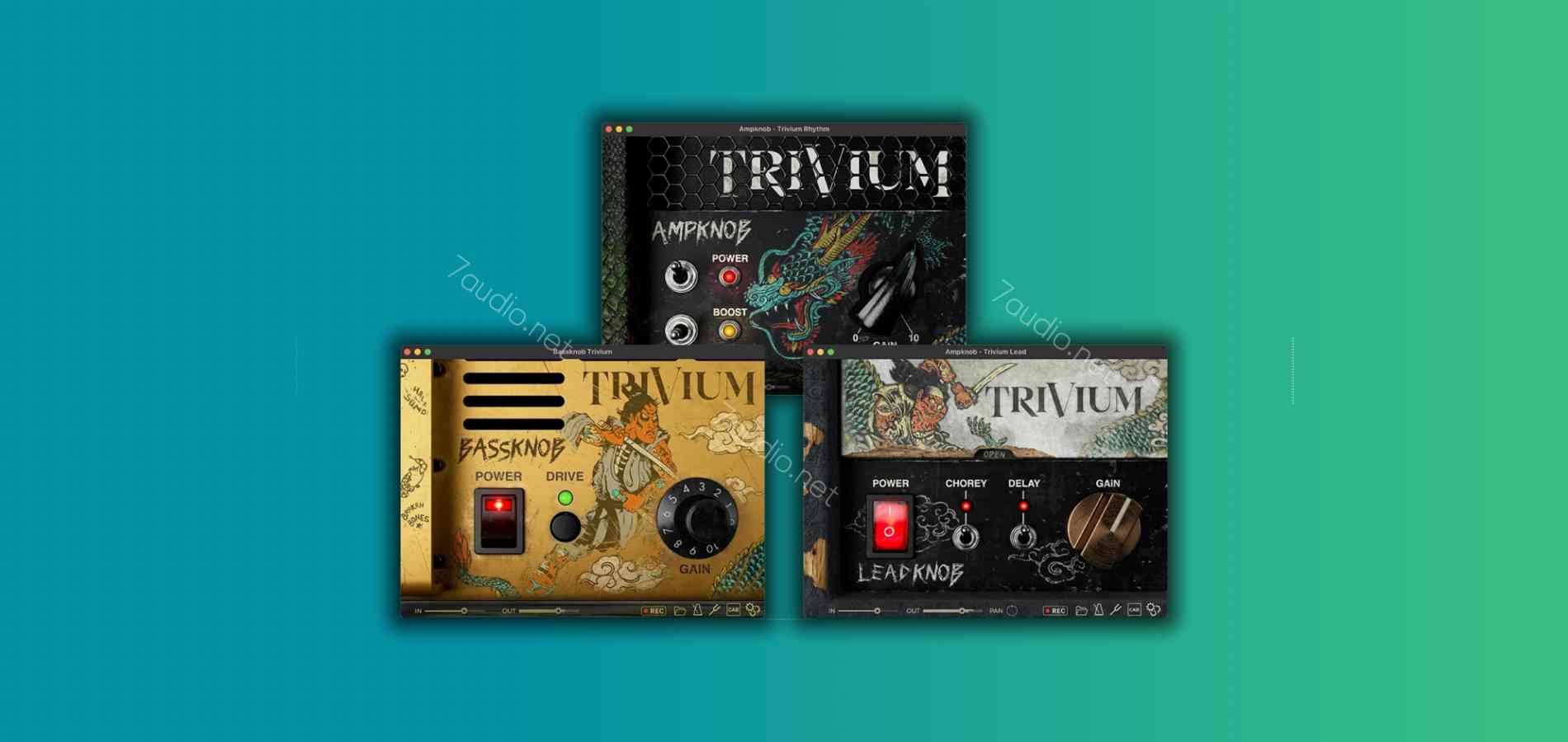 吉他音箱模拟插件 Bogren Digital AmpKnob Trivium Bundle v2024.8 TCD WIN-7audio