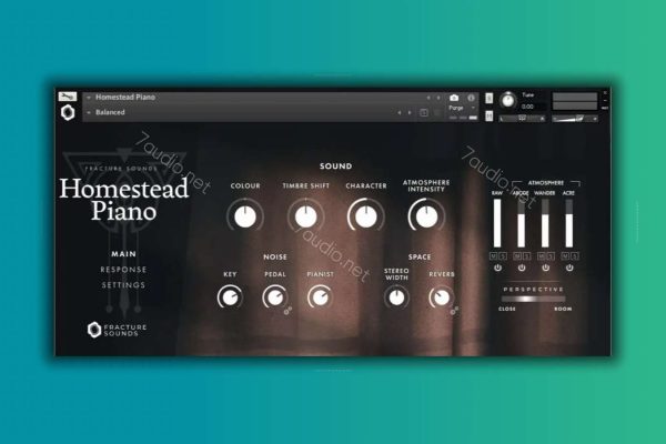 复古立式钢琴音源 Fracture Sounds Homestead Piano v1.0.1 Kontakt-7audio