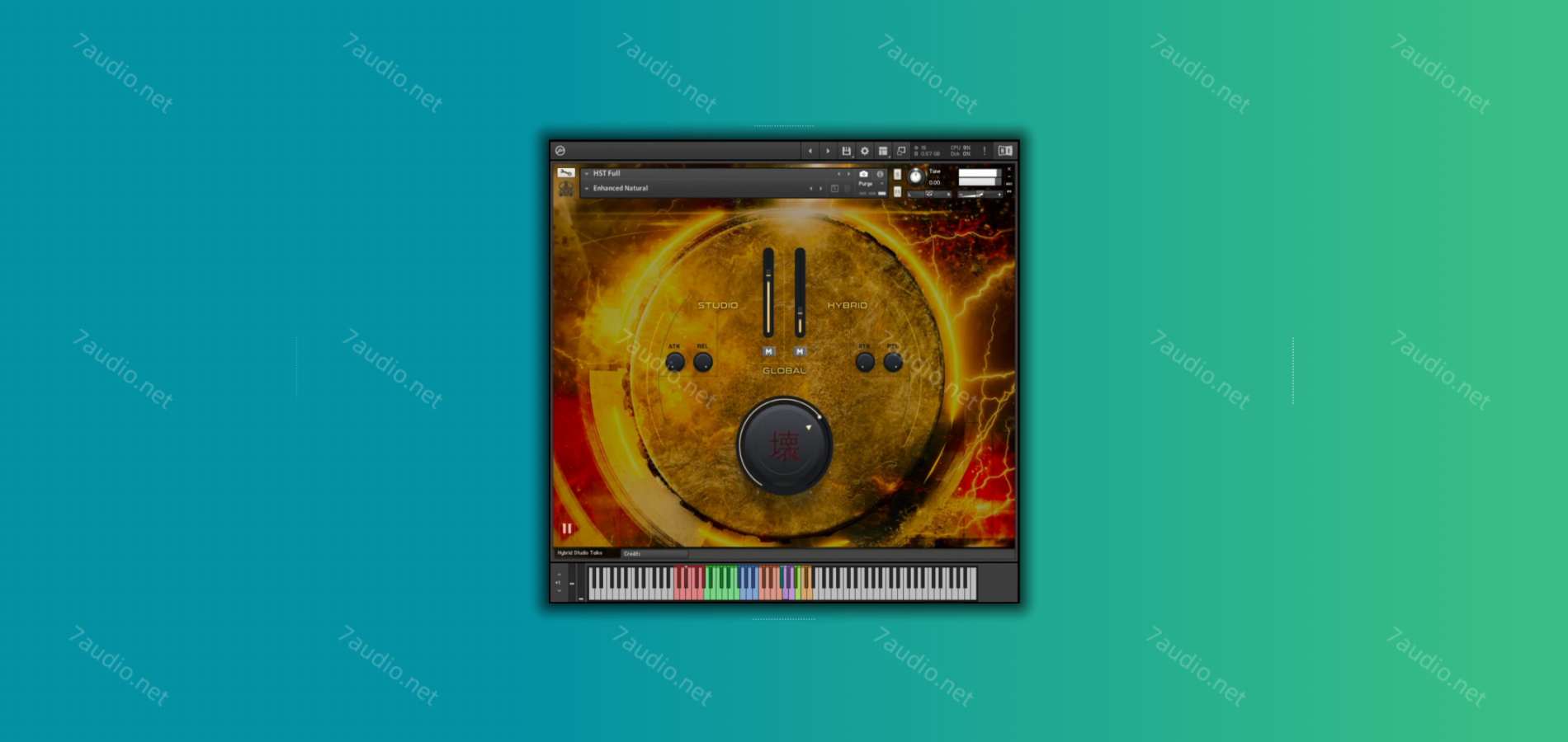 太鼓音源 Fallout Music Group Hybrid Studio Taiko Kontakt-7audio