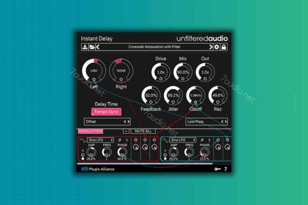 延迟效果器 Unfiltered Audio Instant Delay v1.3.1 TC WIN-7audio