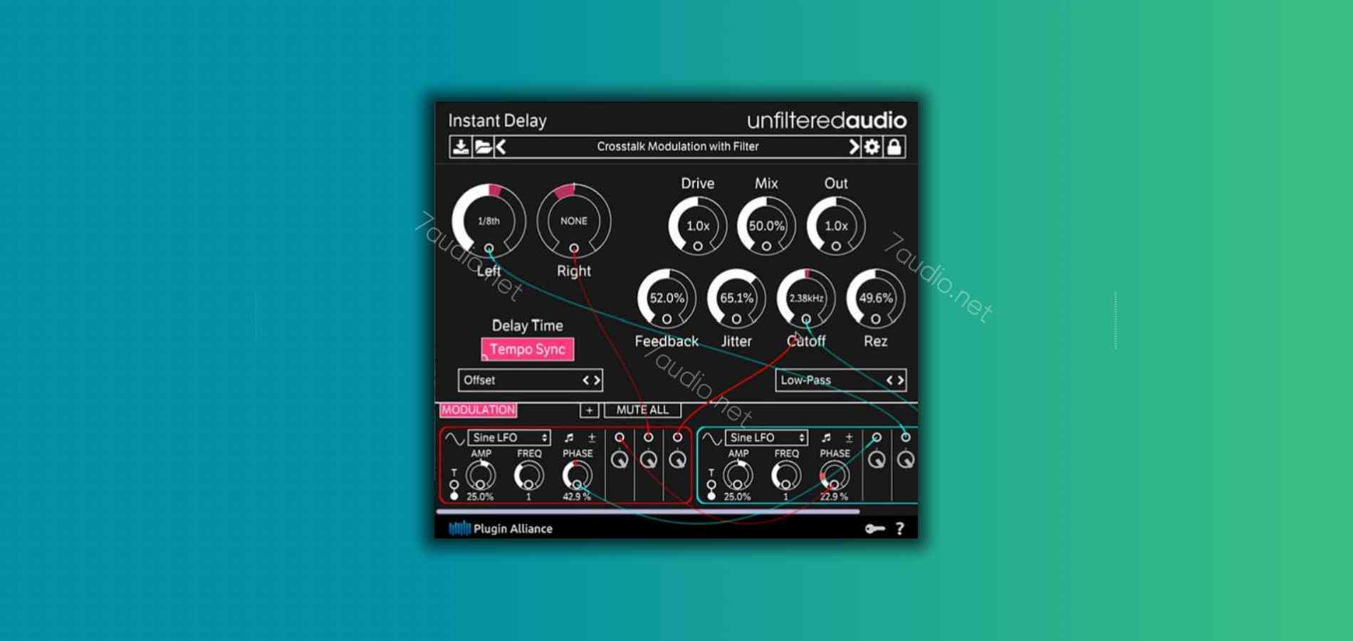 延迟效果器 Unfiltered Audio Instant Delay v1.3.1 TC WIN-7audio