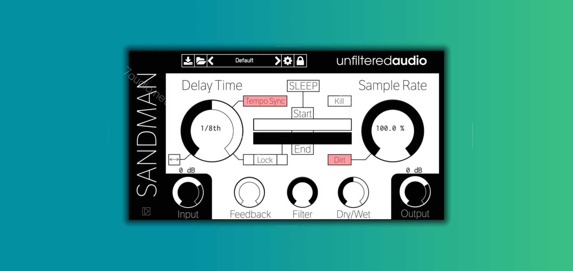 延迟效果插件 Unfiltered Audio Sandman v1.4.1 TC WIN-7audio