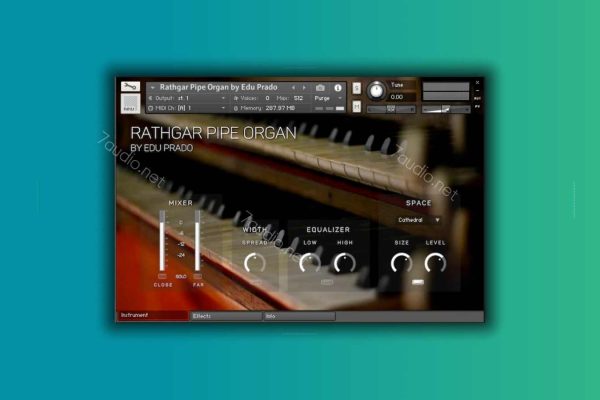 拉斯加管风琴音源 Edu Prado Sounds Rathgar Pipe Organ v1.2.1 Kontakt-7audio