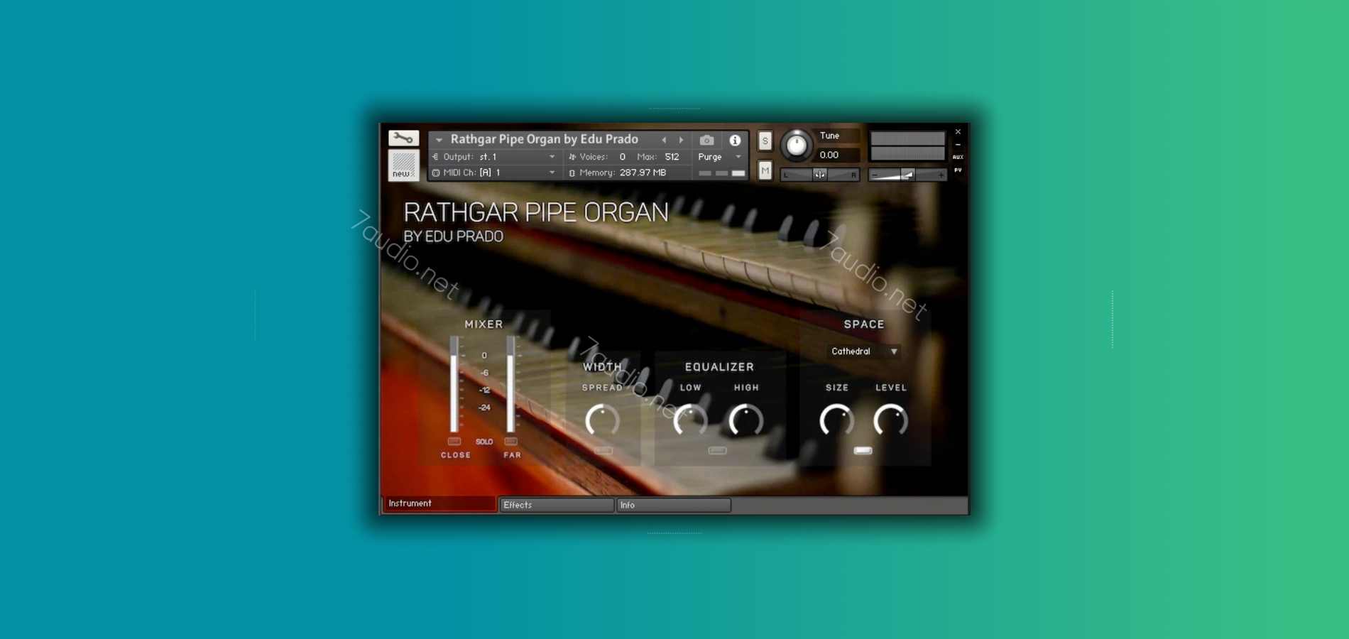 拉斯加管风琴音源 Edu Prado Sounds Rathgar Pipe Organ v1.2.1 Kontakt-7audio