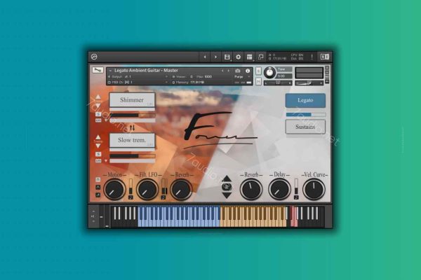 氛围吉他音源 David Forner El Dorado Legato Ambient Guitar Kontakt-7audio