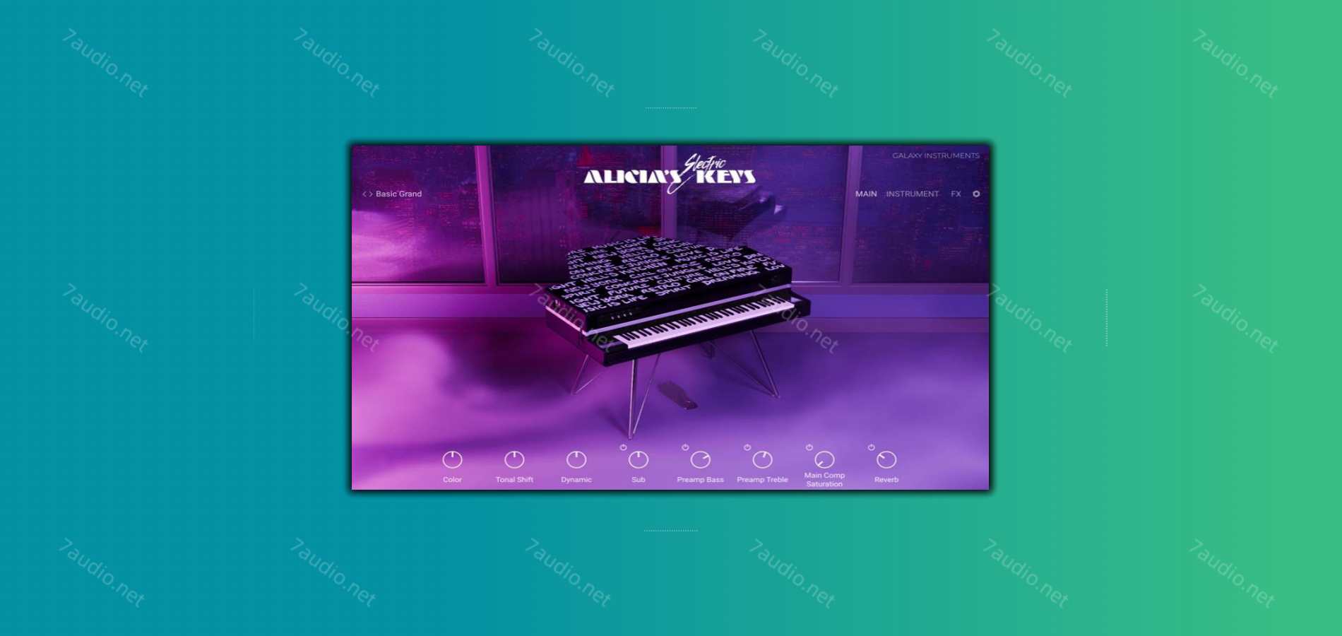 爱丽丝电钢琴音源 Alicias Electric Keys Kontakt-7audio