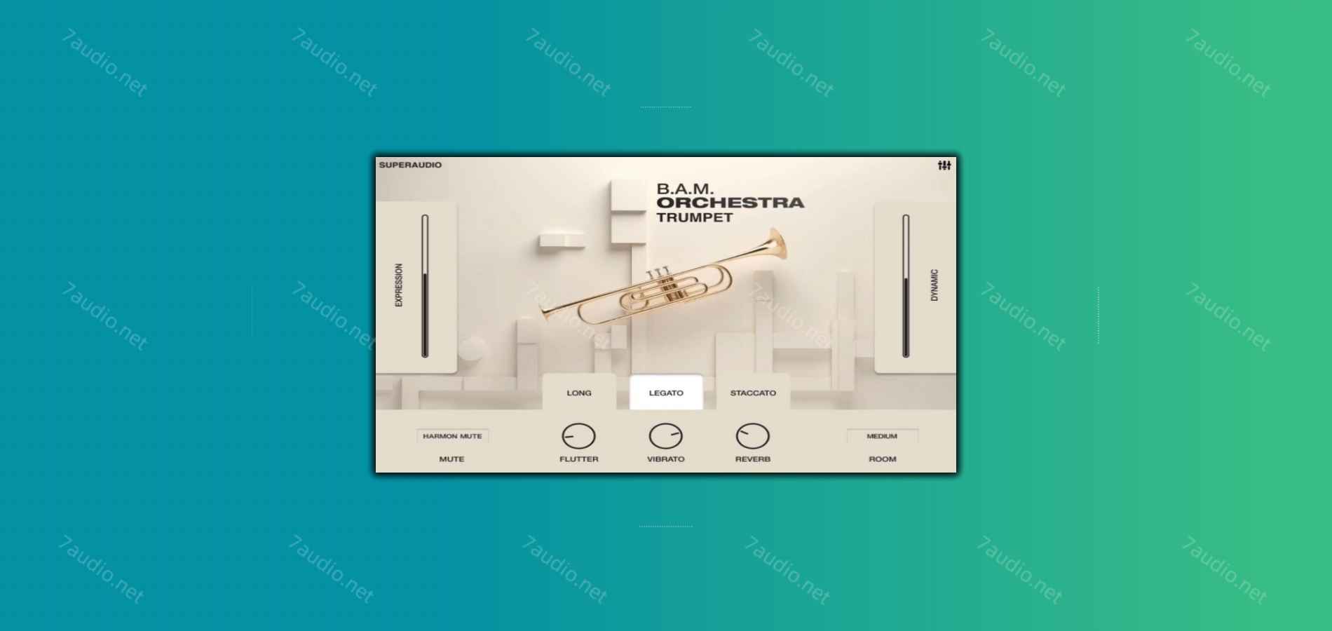 物理建模小号音源 SuperAudio B.A.M Orchestra Trumpet Kontakt-7audio