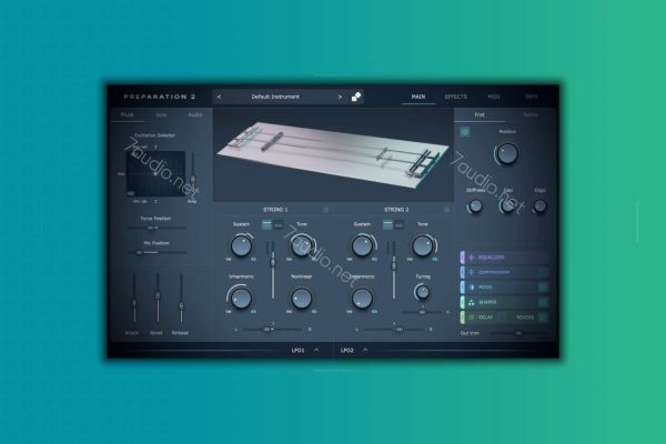物理建模弦乐乐器插件 Physical Audio Preparation 2 v2.1.0 WIN-7audio