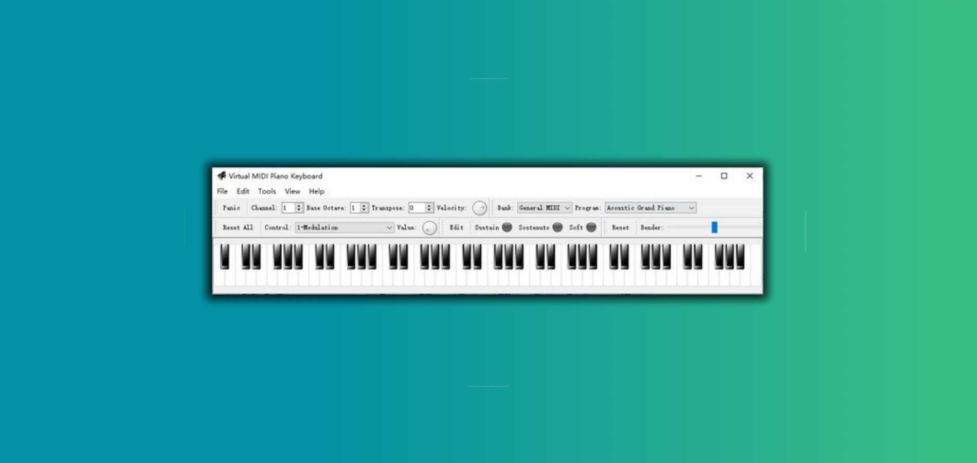 虚拟MIDI键盘 Virtual MIDI Piano Keyboard WIN-7audio