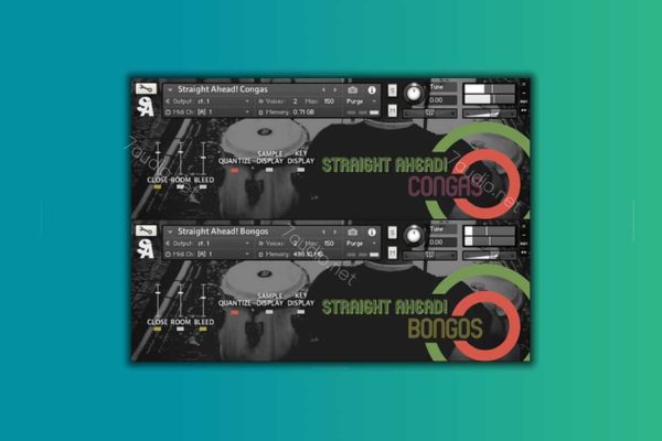 邦戈鼓/康加鼓音源 Straight Ahead Samples SA! Bongos & Congas Kontakt-7audio