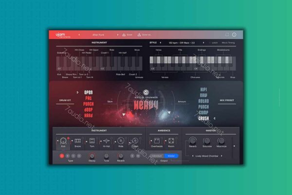 重型摇滚鼓音源 UJAM Virtual Drummer Heavy v2.4.1 WIN&MAC-7audio