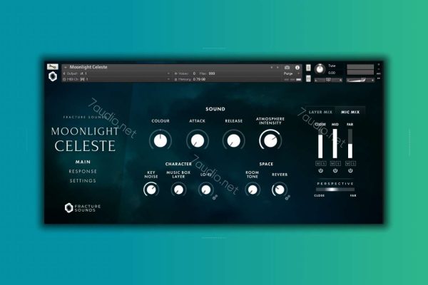 键盘氛围音源 Fracture Sounds Moonlight Celeste Kontakt-7audio