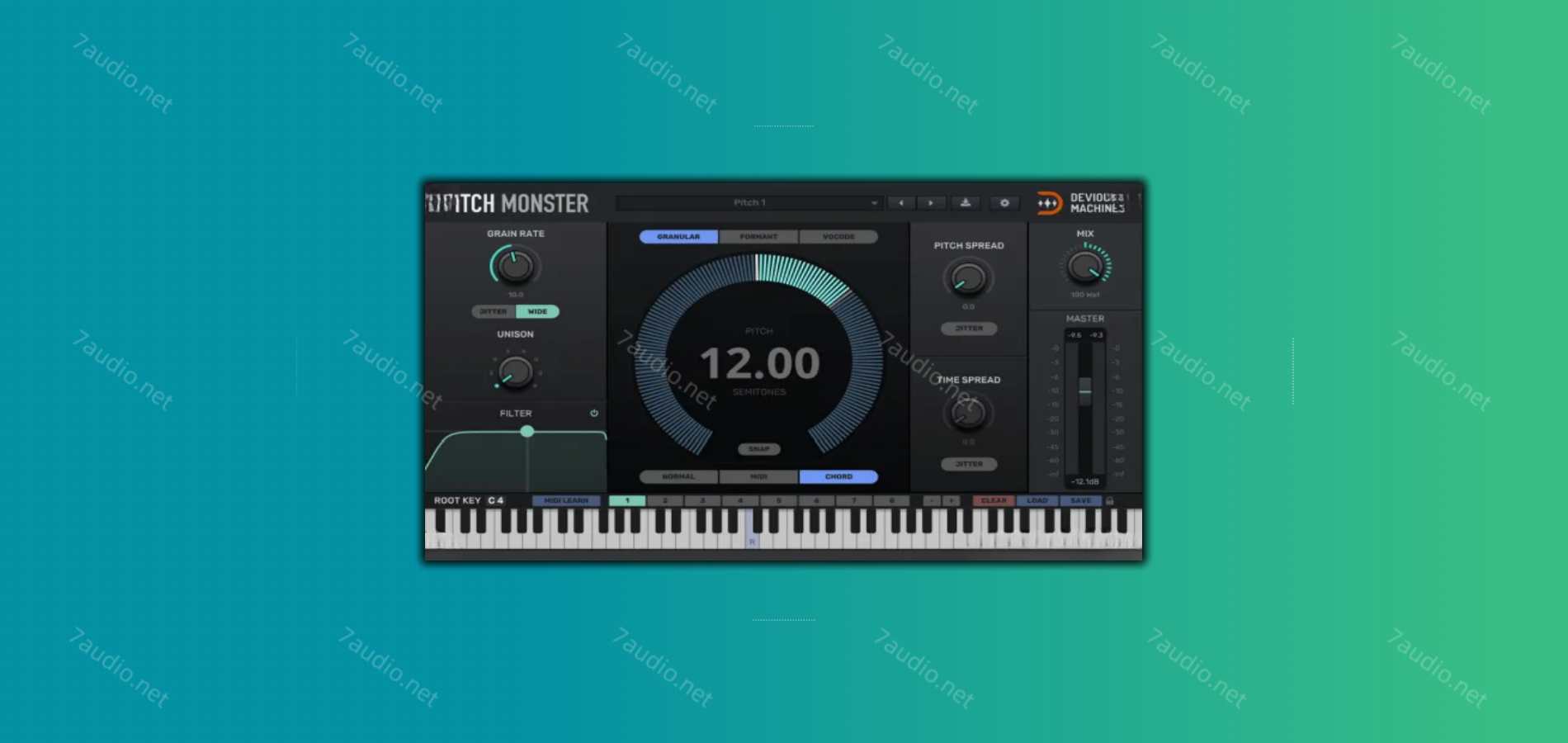 音高音色变换效果器 Devious Machines Pitch Monster v1.3 WIN&MAC-7audio