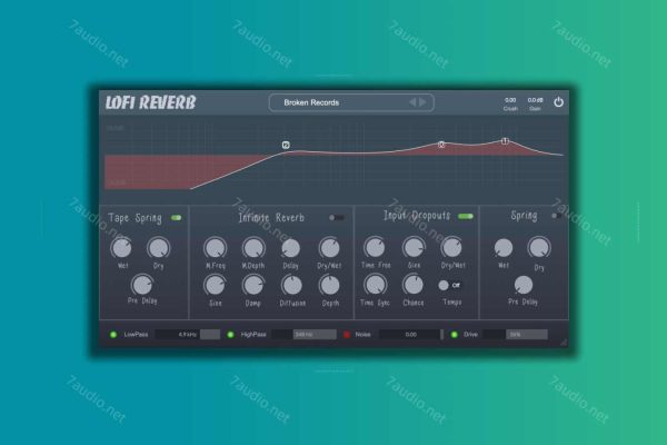 低保真复古混响插件 Clark Audio Lofi Reverb v1.0.2 BUBBiX WIN&MAC-7audio