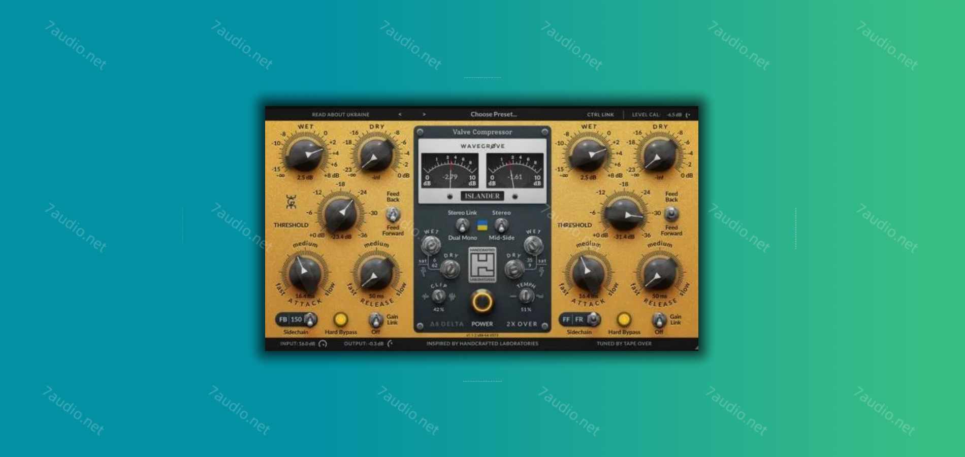 压缩效果器 Wavegrove HCL Islander v1.3.8 R2R WIN-7audio