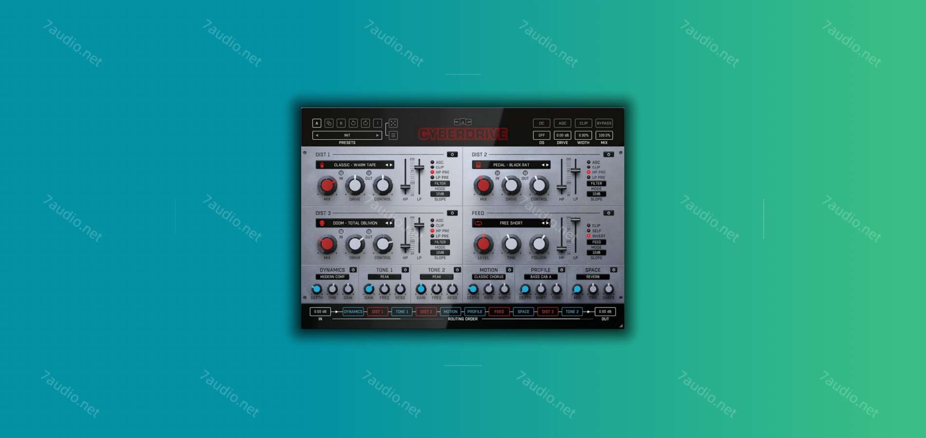 变形失真效果器 JMGSound Cyberdrive v1.1 BUBBiX WIN-7audio