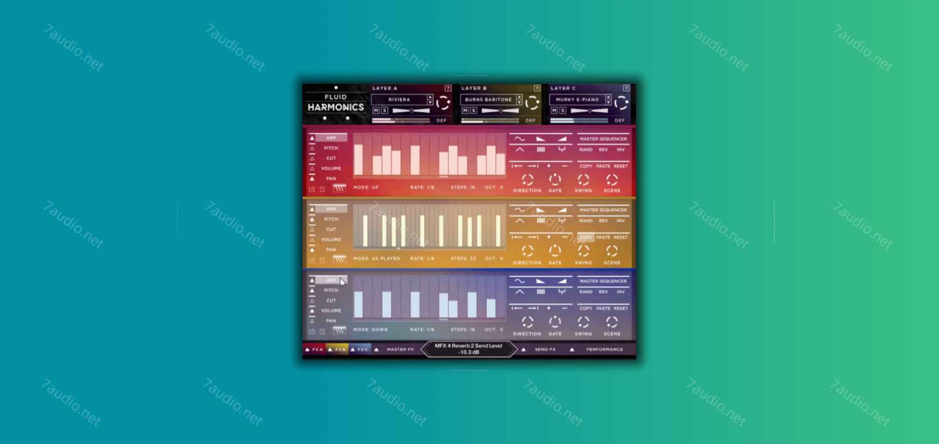 吉他泛音氛围音源 In Session Audio Fluid Harmonics Kontakt-7audio