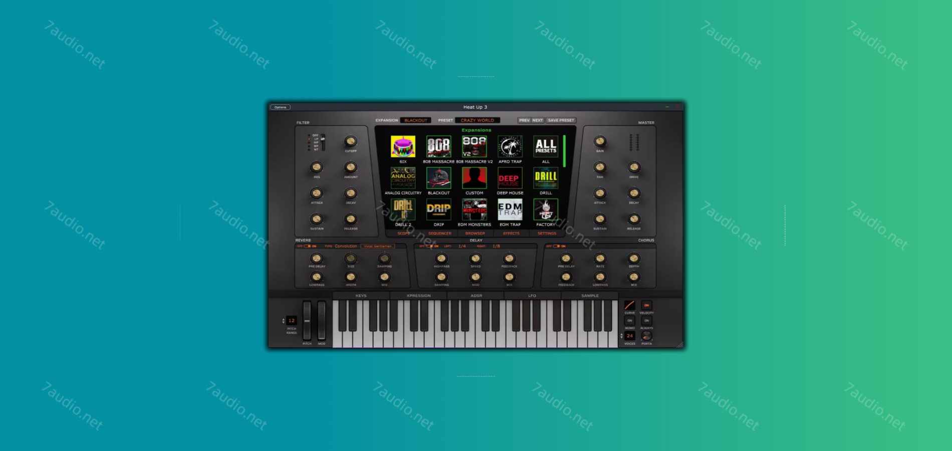 嘻哈综合乐器音源 Initial Audio Heat Up 3 v3.6.3 WIN&MAC-7audio